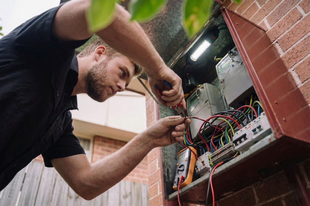 Lilyfield electrician performing electrical work